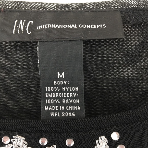 Inc black sequin blouse - Picture 5 of 6